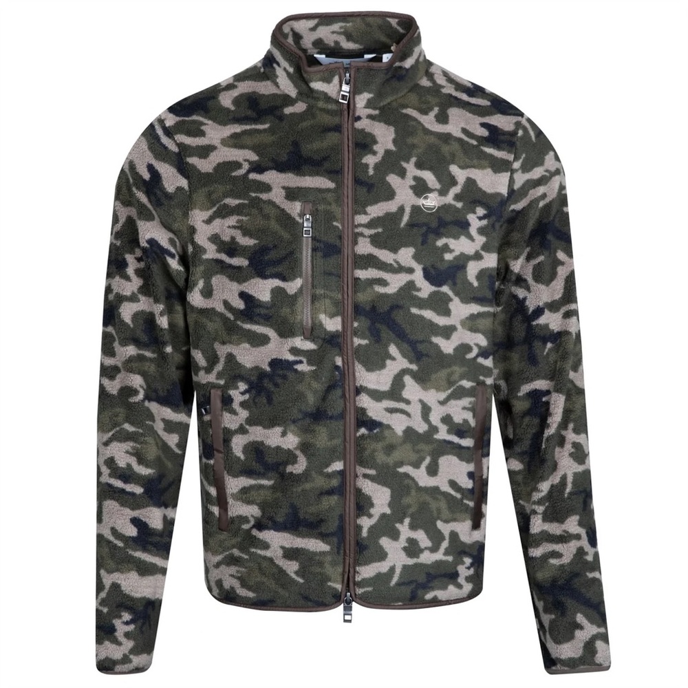NEW Peter Millar Crown Men's Size L Olive Full-Zip Micro Fleece Jacket NWT $228